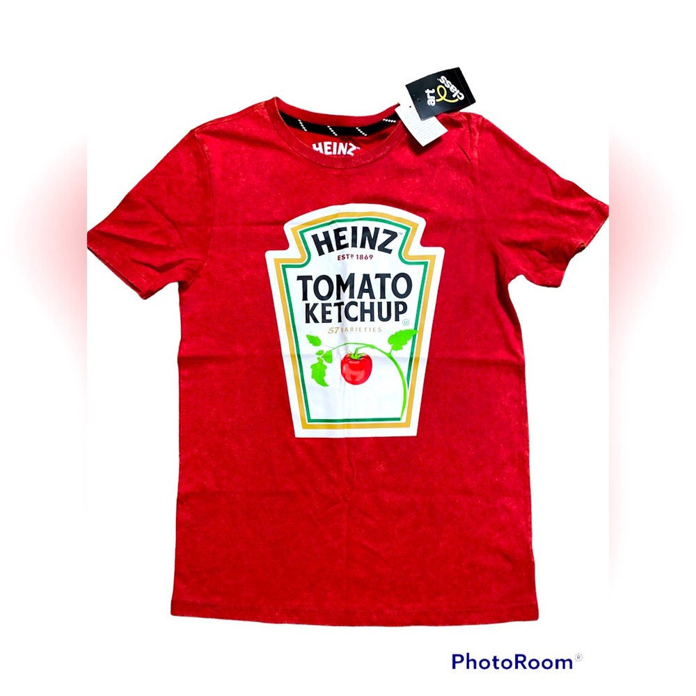 COPY - Heinz EST. 1869 Tomato ketchup size LG 12/14 brand new unisex